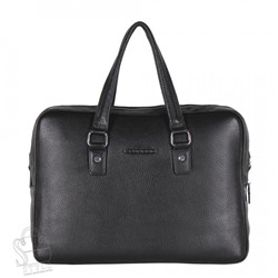Портфель мужской кожаный 66306H black Heanbag