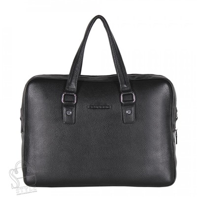 Портфель мужской кожаный 66306H black Heanbag