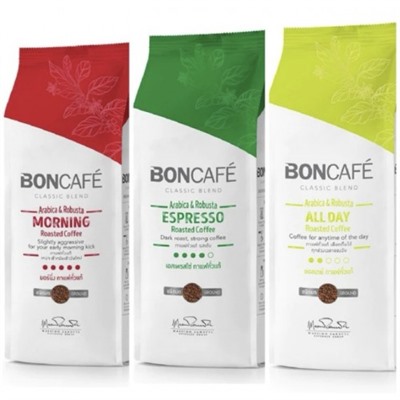 Натуральный кофе в зернах BONCAFE 250 грамм