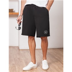 Шорты из тонкого футера с эластаном