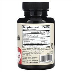 Jarrow Formulas, Toco-Sorb, смесь токотриенолов и витамина Е, 60 мягких таблеток