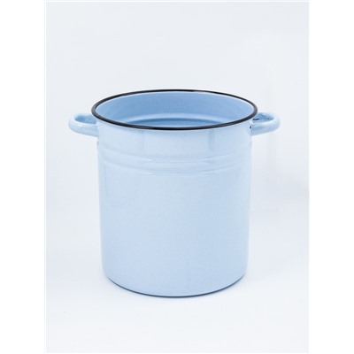 УЦЕНКА Кастрюля, 12 л, цилиндрическая, без крышки, серо-голубая