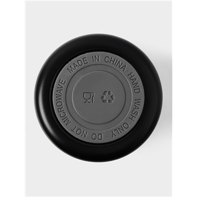 Термокружка Мастер К Simple, 420 мл, с термометром, сохраняет тепло до 8 ч, нержавеющая сталь, чёрная