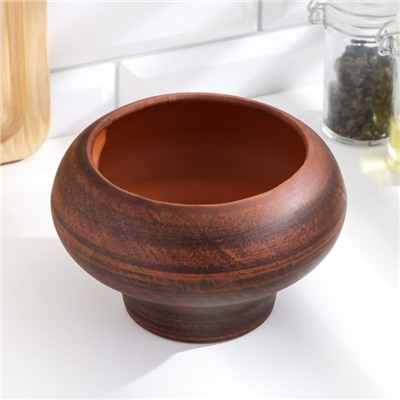 Горшок для жаркого «Классика», 600 мл, красная глина