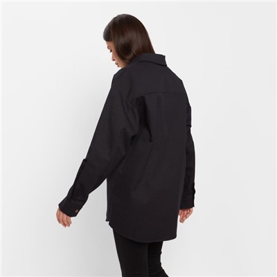 Рубашка женская джинсовая MIST: Denim, размер 48-50, чёрный