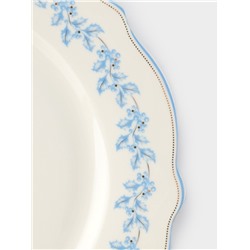 Тарелка WY Royal blue, d=20 см, фарфор, белая