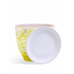 Горшок для цветов «Тропики», керамика, с поддоном, набор 4 шт.: 400 мл, 1 л, 2.5 л, 5 л