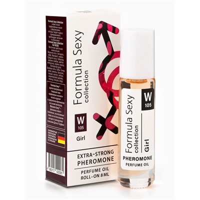 Парфюмерное масло женское с феромонами Formula Sexy Collection Girl W105, 8 мл (по мотивам Good Girl (C.Herrera)
