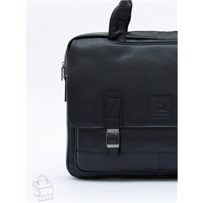 Портфель мужской кожаный 816XXL black Fuzhiniao в Новосибирске