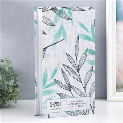 Фотоальбом на 300 фото 10×15 см «Изящные веточки», крафт, 33.5×17.5×5 см