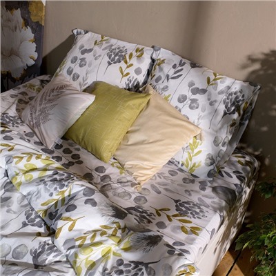 Постельное бельё 1.5-спальное «Этель» Flora and spring (вид 2), поплин