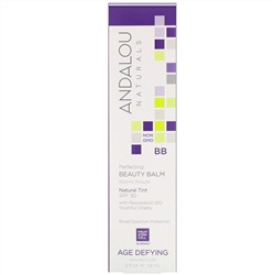Andalou Naturals, BB-бальзам для совершенства и красоты, антивозрастное средство, солнцезащитный фактор SPF 30, телесный оттенок, 58 мл (2 жидк. унции)