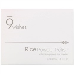 9Wishes, Rice Powder Polish, 3.4 fl oz (100 ml)