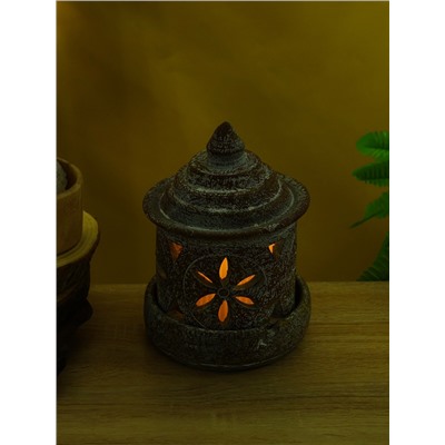 Подсвечник терракота «Фонарь», 14.5×14.5×21 см