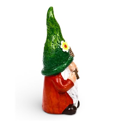 Садовая фигура из полистоуна «Гном Welcome», 10×10×27 см