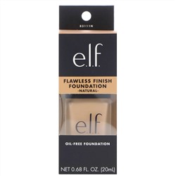 E.L.F., Flawless Finish Foundation, не содержит масла, натуральный продукт, 20 мл (0,68 жидкой унции)