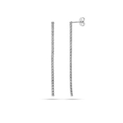 Серьги из серебра куб.циркон., Тцс72
