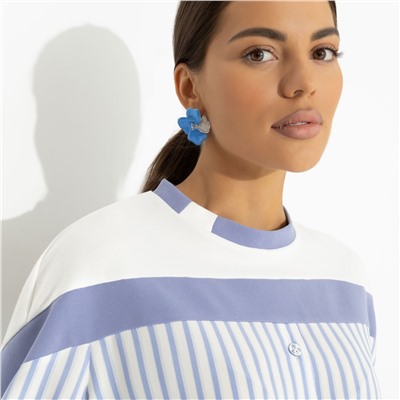 Свитшот комбинированный, Всплеск эмоций (blue)