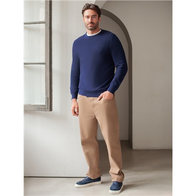 Джемпер фактурной вязки из хлопка с нейлоном