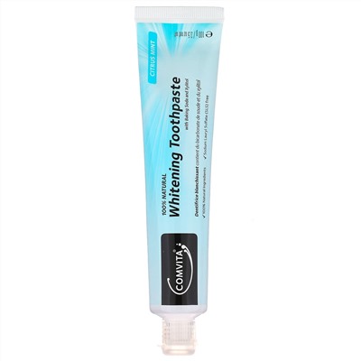 Comvita, 100% Natural Whitening Toothpaste with Baking Soda and Xylitol, Fluoride Free, Citrus Mint, 3.5 oz (100 g)