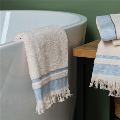 Полотенце махровое Love Life «Муссон» 30×50 см, аквамарин, 100% хл, 500 г/м²