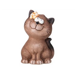 Фигурка МИЛЫЙ КОТ 9*8*14,3см, керам.