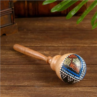 Сувенирный музыкальный инструмент «Маракас разноцветный», 27×7×7 см ± 1 см