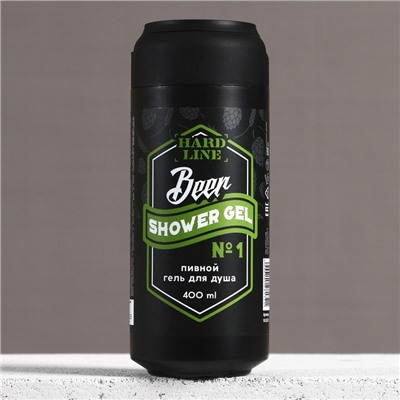 Гель для душа пиво HARD LINE, 400 мл, аромат кедра