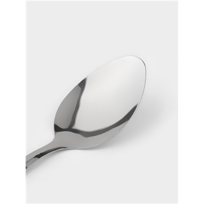 Набор столовых ложек Доляна «Венсель», длина 18 см, набор 12 шт., нержавеющая сталь, серебристый