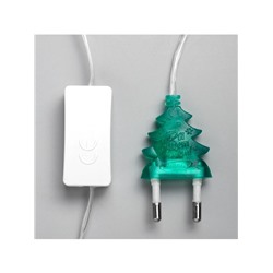 Гирлянда «Нить» 5 м с насадками «Бабочки малые», IP20, прозрачная нить, 20 LED, свечение мульти (RG/RB), мигание, 220 В