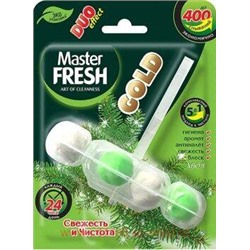 MASTER FRESH Блок подвесной для унитаза 1шт ХВОЯ 5в1 GOLD DUO EFFECT 2086