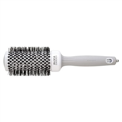 Olivia Garden Термобрашинг для укладки волос / Expert Blowout Shine White & Grey, 45 мм, бело-серый