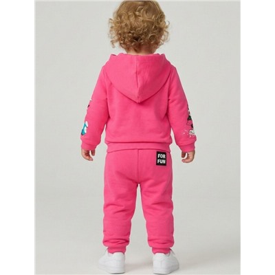 Комплект детский трикотажный для девочек: толстовка, брюки