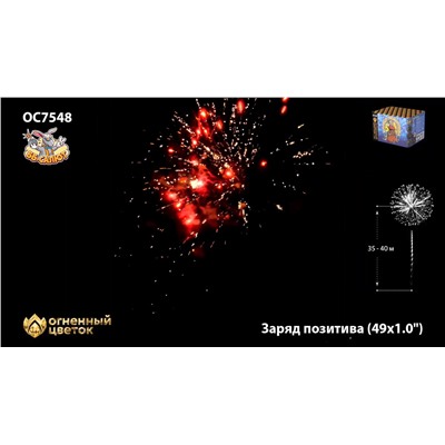 Фейерверк ОС7549 Заряд позитива (0,8" х 49)