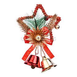 Новогоднее украшение "Новогодние колокольчики" (красные)