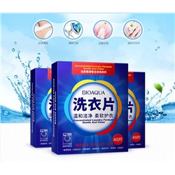 Пластины для стирки 40 шт Bioaqua