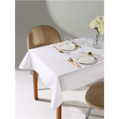 Скатерть «Доляна», белая, 110×140±3 см