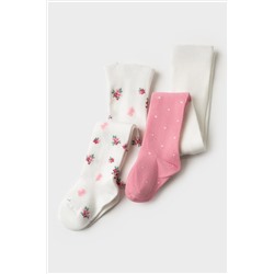 Колготки детские трикотажные для девочек, 2 пары в комплекте PLAYTODAY, 1239793