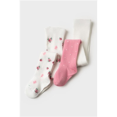 Колготки детские трикотажные для девочек, 2 пары в комплекте PLAYTODAY, 1239793