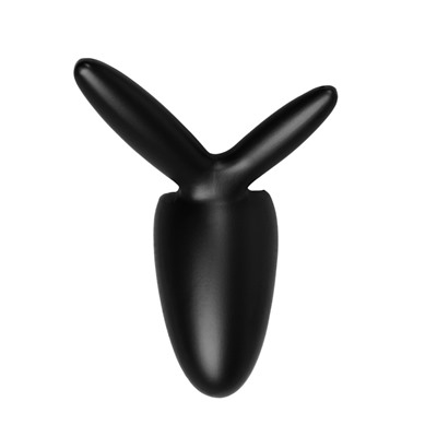 Крючок мебельный CAPPIO RABBIT, двухрожковый, цвет черный