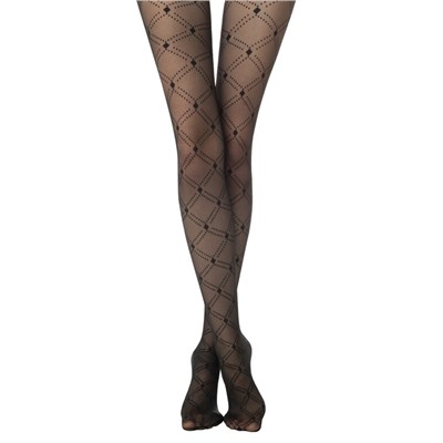 Колготки женские CONTE Vogue Колготки в ромбы с эффектом мелкой сетки