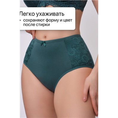 Трусы OIRO 3904 хлопковые с цветочным узором 3 шт НАТАЛИ, 1128627