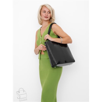 Сумка женская кожаная 5570-3P black Polina&Eiterou в Новосибирске