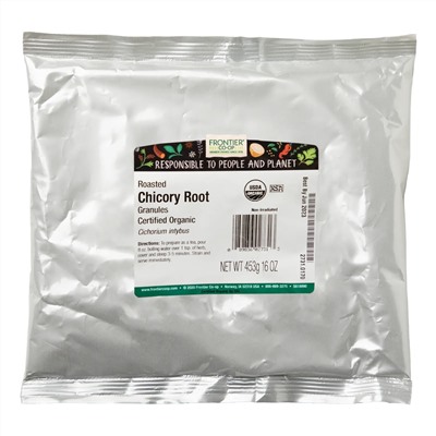 Frontier Natural Products, обжаренный корень цикория, в гранулах, 453 г (16 унций)