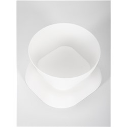 Миска для животных КУБ 0.2 л, Soft-touch, белый