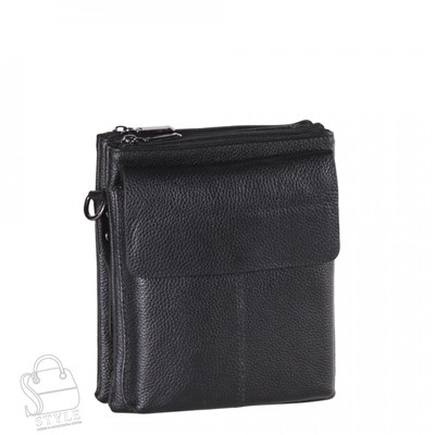 Сумка мужская кожаная 1006-3QGH black Heanbag
