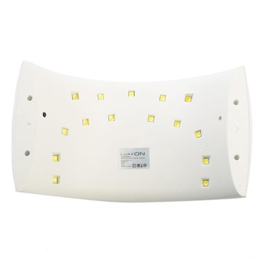 УЦЕНКА Лампа для гель-лака LuazON LUF-13, LED, 24 Вт, с дисплеем, бело-розовым