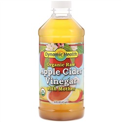 Dynamic Health  Laboratories, Органический яблочный уксус с маткой, 473 мл (16 жидких унций)