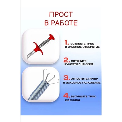 61225 Трос для прочистки труб НАТАЛИ, 1217738