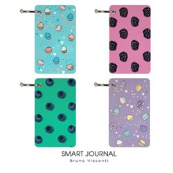 Блокнот на кольце 54х90 мм 110л "SMART JOURNAL" 4 вида 3-570 Bruno Visconti